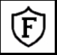 Federal Glass Company F in Shield Trademark