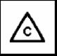 Cambridge Glass Company mark c in triangle