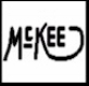 McKee Trademark (word McKee with cursive curling K)