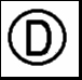 Owens-Illinois Duraglas Trademark (encircled letter D)