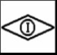Owens-Illinois Duraglas Trademark (eye in diamond) Owens-Illinois produced the Duraglas line. This is a Trademark used mostly on votive candle holders.