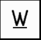 Westinghouse Trademark (underlined W)
