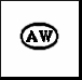 1961 American Wheaton Glass Corporation AW Trademark