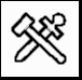 Ruhrglas Germany Trademark (crossing sword and hammer)
